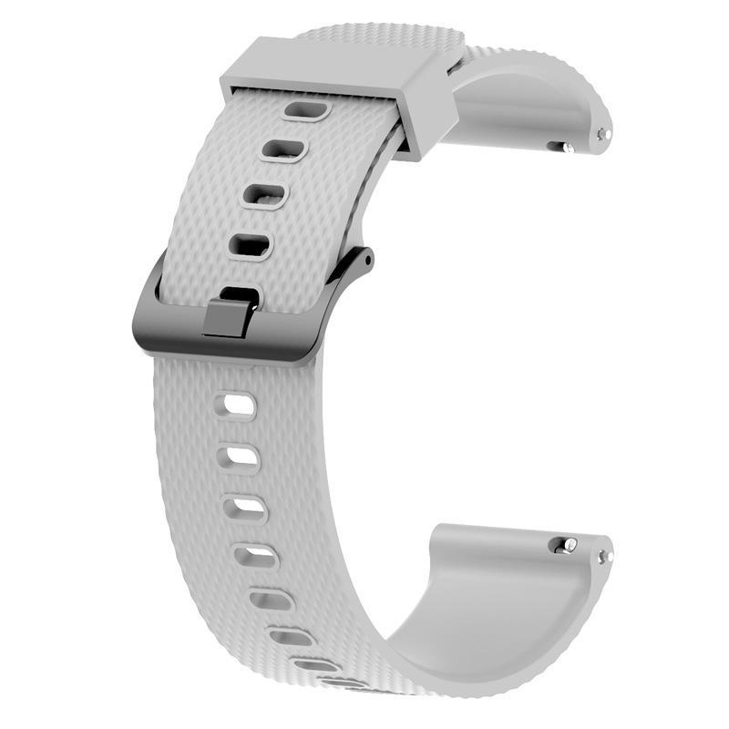 Ремешок для смарт-часов для Amazfit/Huawei/Samsung силиконовый 20 мм Серый (2258P)