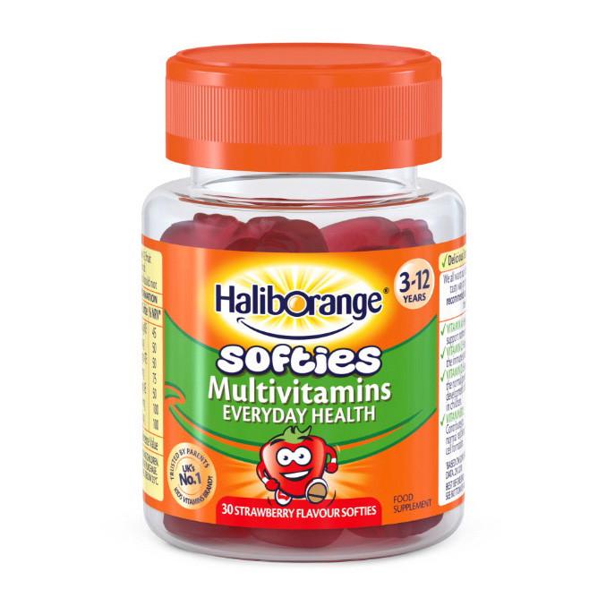 Комплекс витаминов для детей Haliborange Softies Multivitamins 30 желеек Клубника (21390-01)