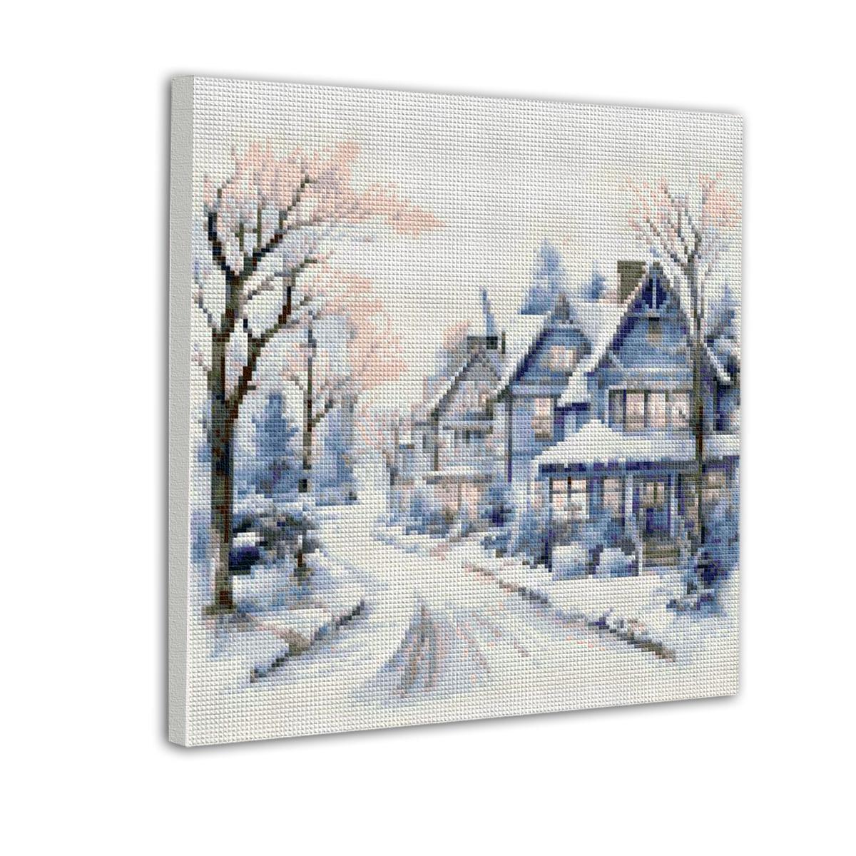 Алмазная мозаика Santi Зима 40x40 см на подрамнике (Top-955149)