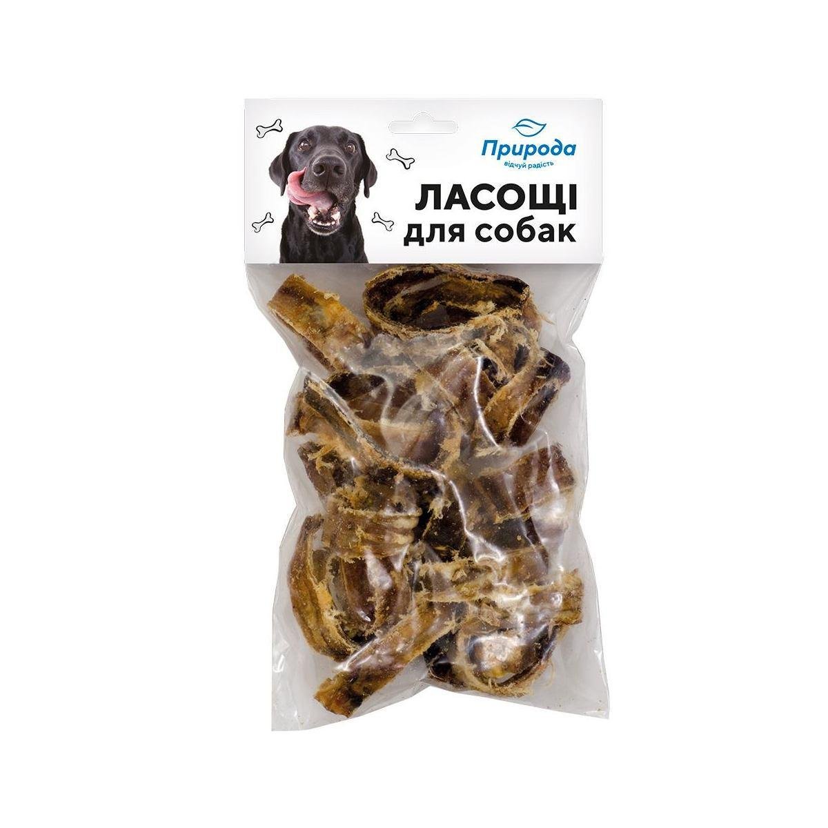 Ласощі Природа Трахея яловича рубана для собак 100 г