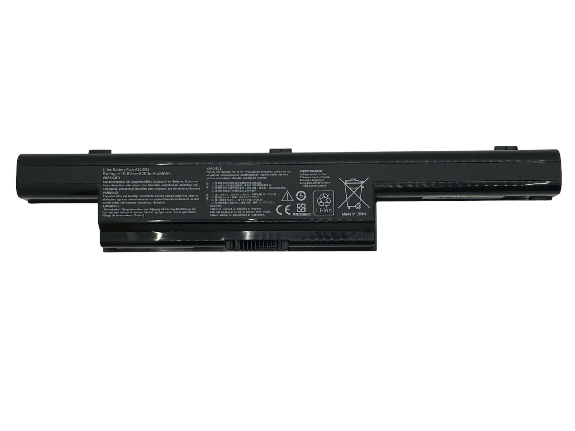 Акумулятор для ноутбука Asus A32-K93 K93 10.8V 5200 mAh (065056)