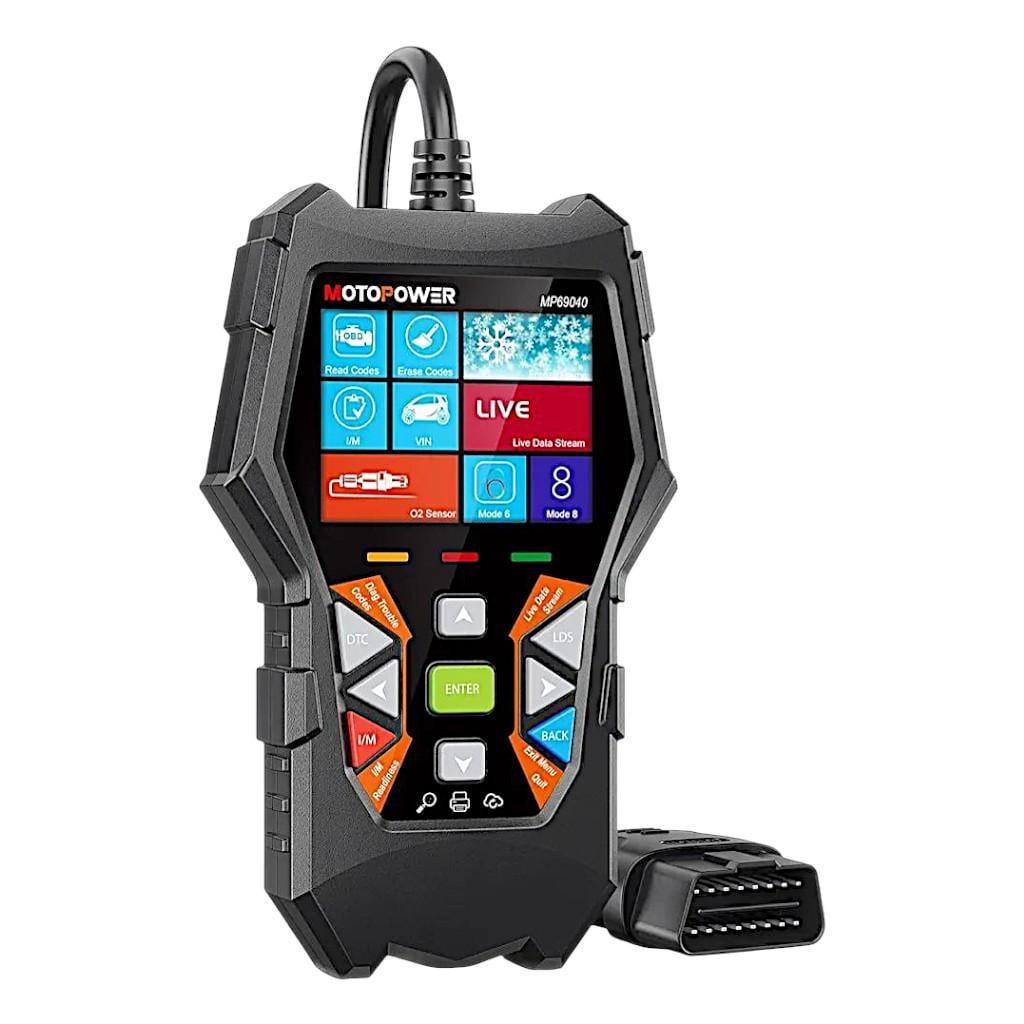 Сканер діагностичний автомобільний OBD2 MOTOPOWER MP69040 з LCD-дисплеєм