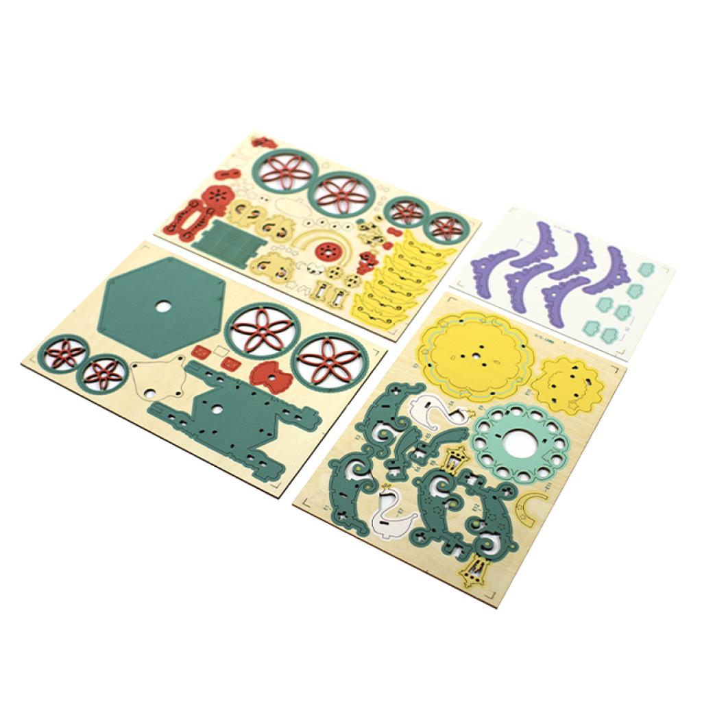 Конструктор деревянный 3D Robotime AM41 Карета Карусель (1378414) - фото 2 Конструктор деревянный 3D Robotime AM41 Карета Карусель (1378414) - фото 2