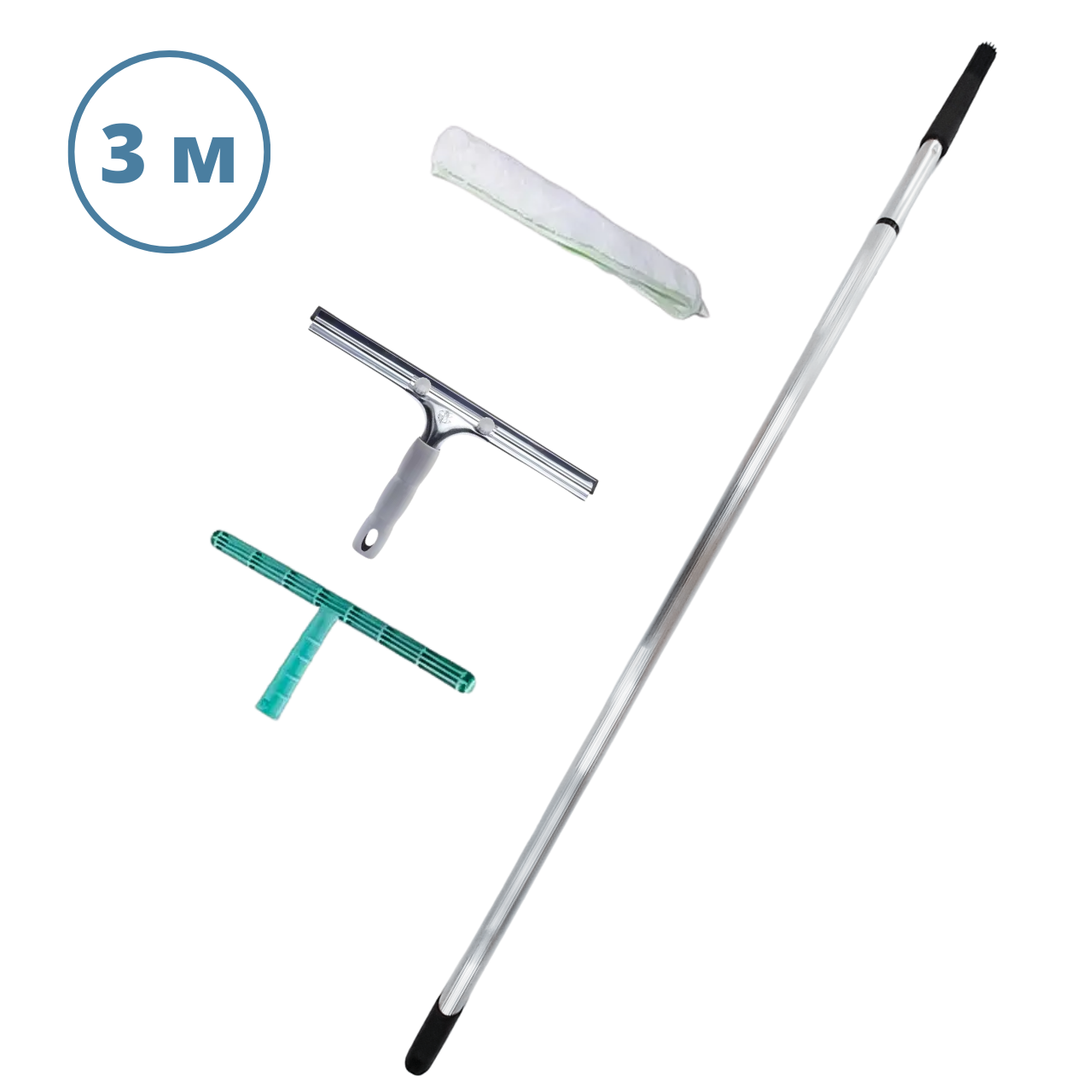 Швабра для мытья окон 3м насадки в комплекте 3 шт. (BP 949) - фото 9