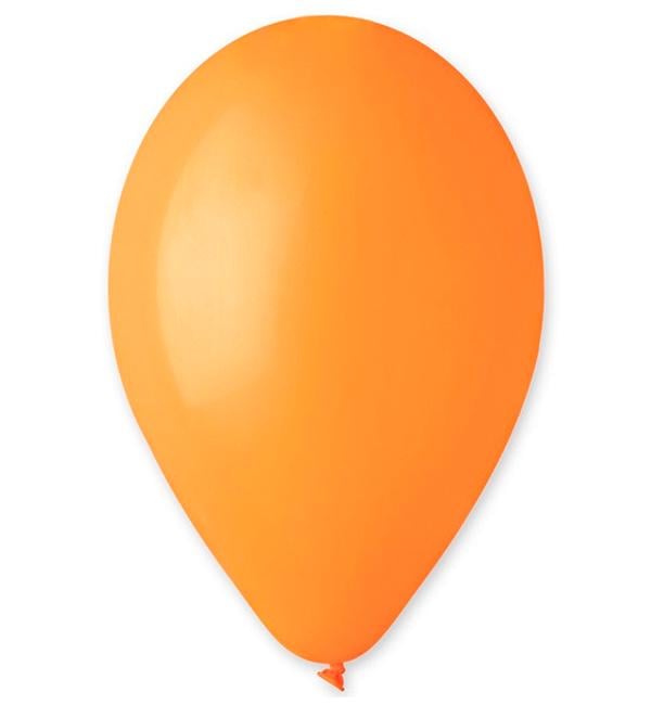 Воздушные шарики натуральный латекс 30 см 10 шт. Orange (30698)