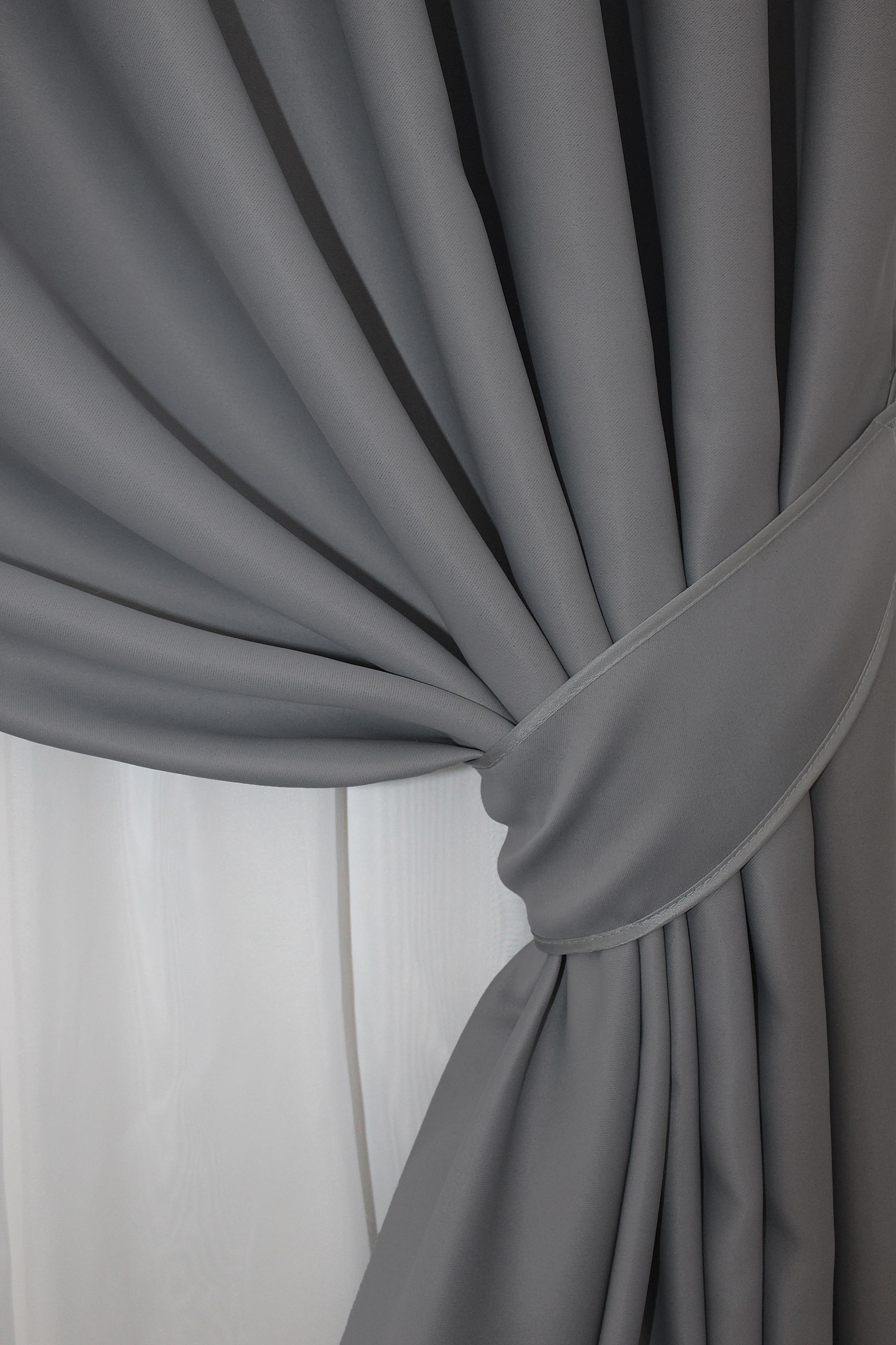 Комплект штор VR-Textil Bagema Rvs № 1244ш блекаут 150х270 см 2 шт. Сірий (33-0066) - фото 4 Комплект штор VR-Textil Bagema Rvs № 1244ш блекаут 150х270 см 2 шт. Сірий (33-0066) - фото 4