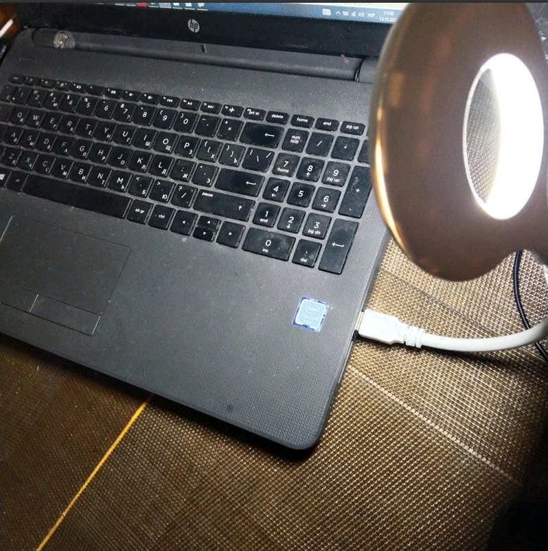 Лампа для ноутбука светодиодная Portable Lamp гибкая USB 2,5W Белый - фото 3