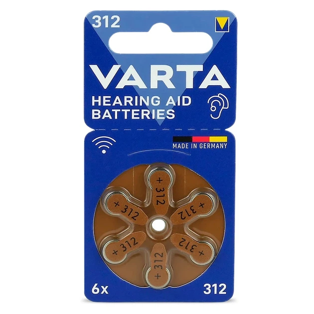 Батарейки VARTA ZA312 блістер 6 шт. (4043752393569-E3)