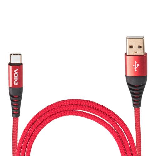 Кабель Voin CC-4202 RD USB Type C 3А 2 м (604563) - фото 3