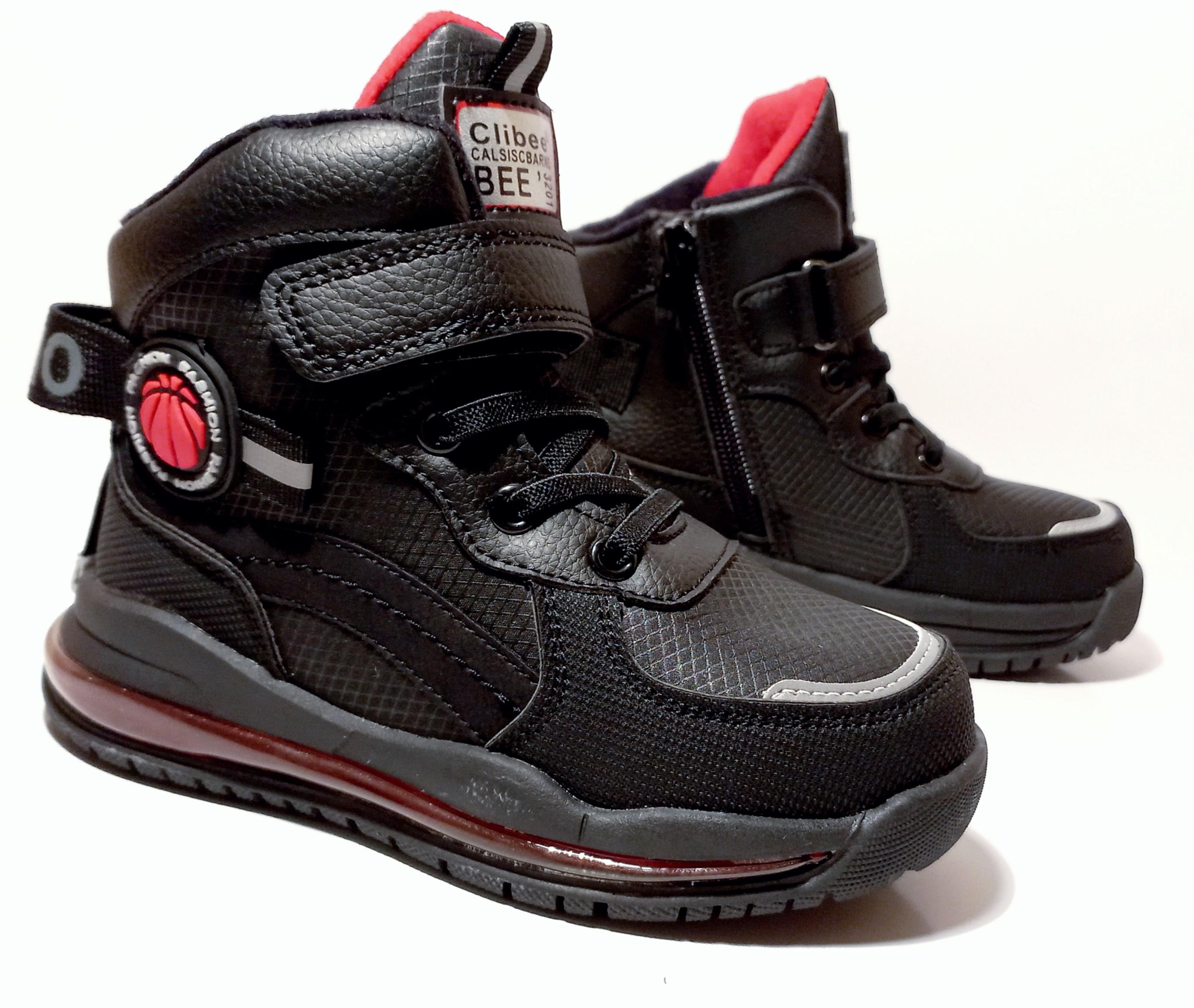 Черевики Clibee P805B р. 28 Чорний/Червоний (арт.P805)