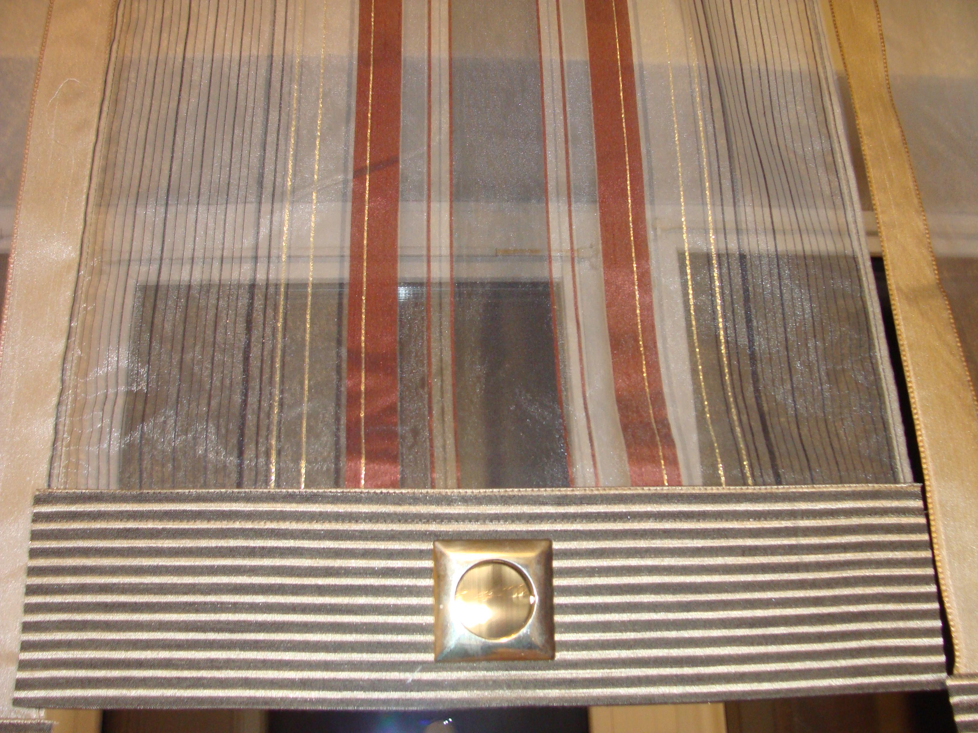 Комплект панельных занавесок Firanka Line карниз 200 см Шоколадный с бежевым (12_8п) - фото 2 Комплект панельных занавесок Firanka Line карниз 200 см Шоколадный с бежевым (12_8п) - фото 2