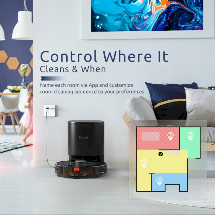 Робот-пылесос Kyvol Cybovac S31 Lidar 5200 mA 3000 pa Google/Assistant/Amazon/Alexa Black (Kyvol S31) - фото 7 Робот-пылесос Kyvol Cybovac S31 Lidar 5200 mA 3000 pa Google/Assistant/Amazon/Alexa Black (Kyvol S31) - фото 7