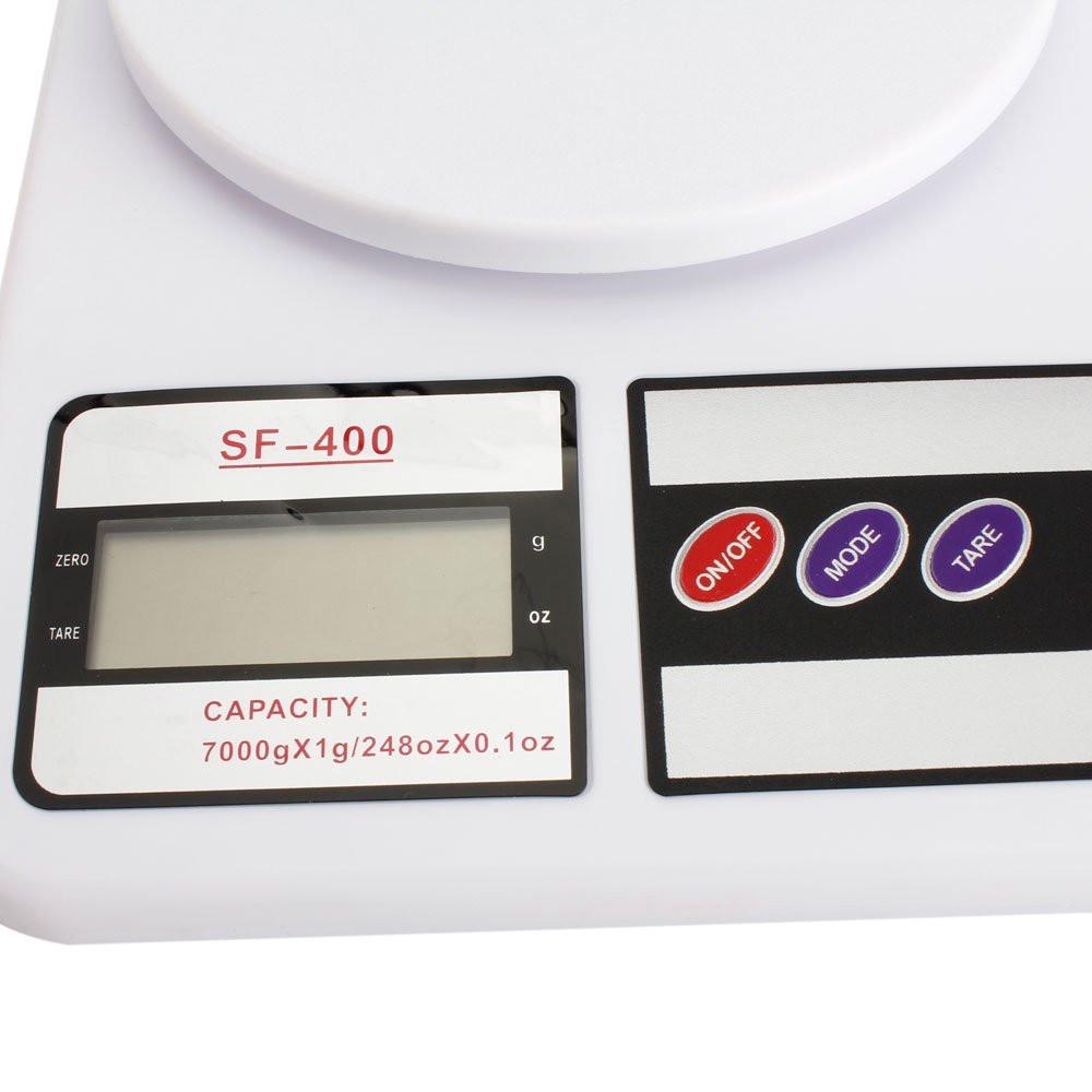 Ваги кухонні електронні SF-400 до 7 кг точність 1 г 2xAA White (286299) - фото 2 Ваги кухонні електронні SF-400 до 7 кг точність 1 г 2xAA White (286299) - фото 2