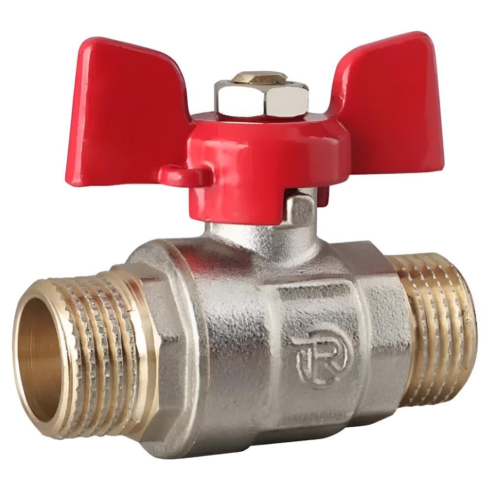 Кран шаровой REIGER 1/2" ЗЗ бабочка (AKD56047)