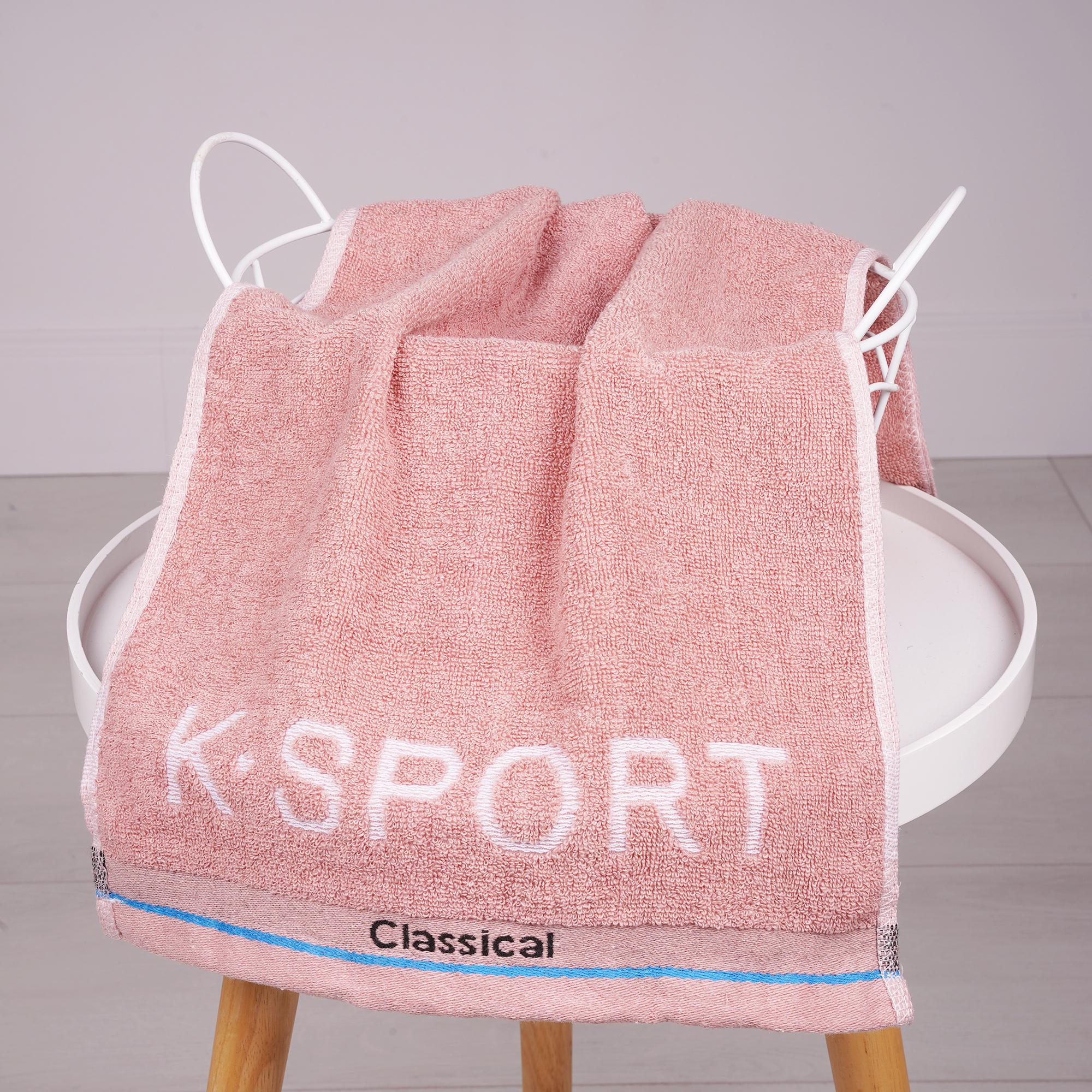 Полотенце кухонное Спорт 35x75 см Светло-розовое (86123)