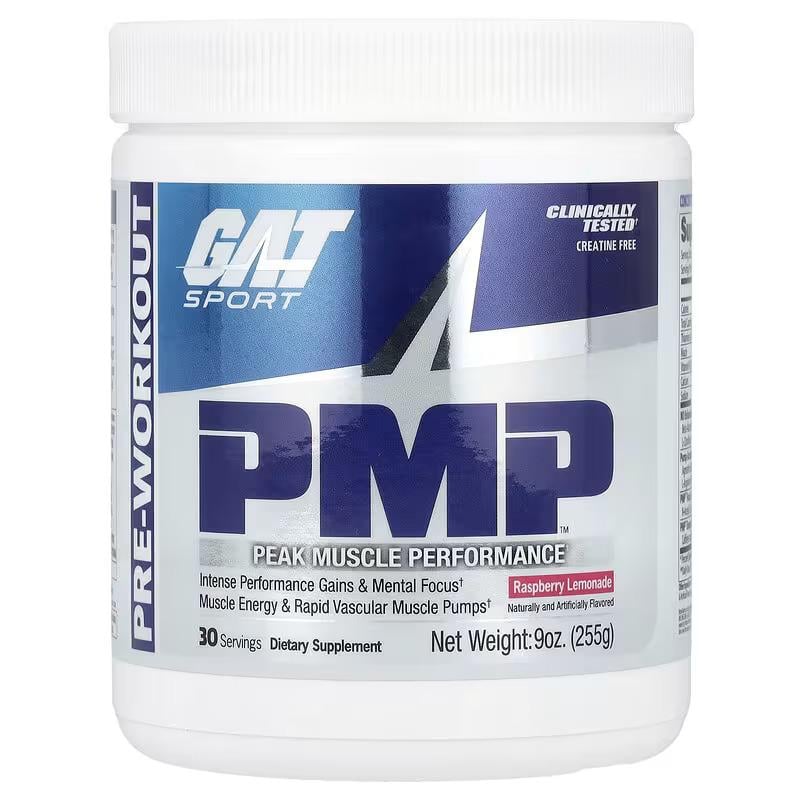 Предтренировочный комплекс GAT PMP Pre-Workout Raspberry Lemonade 255 г