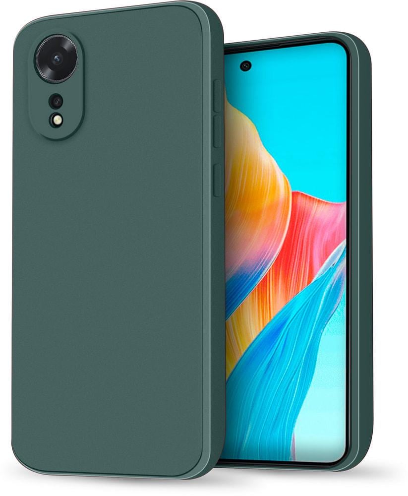 Силіконовий чохол HardCorner OPPO A58 (з мікрофіброю) Green (34423-08)
