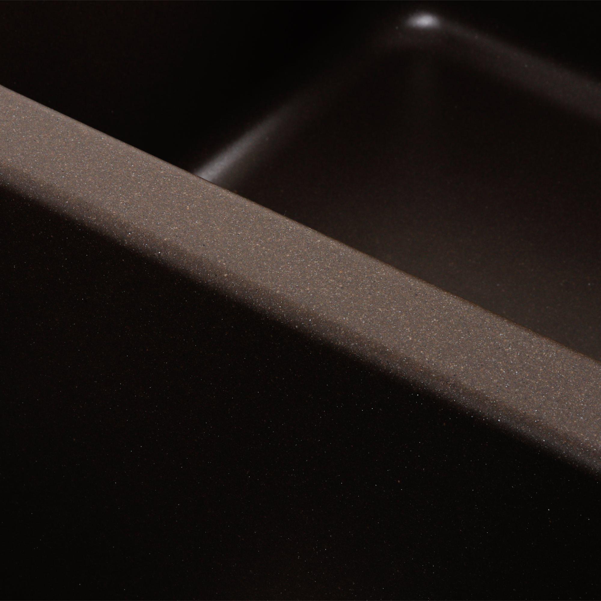 Мийка гранітна для кухні Platinum 7950 Equatoria матова Темна скеля - фото 6