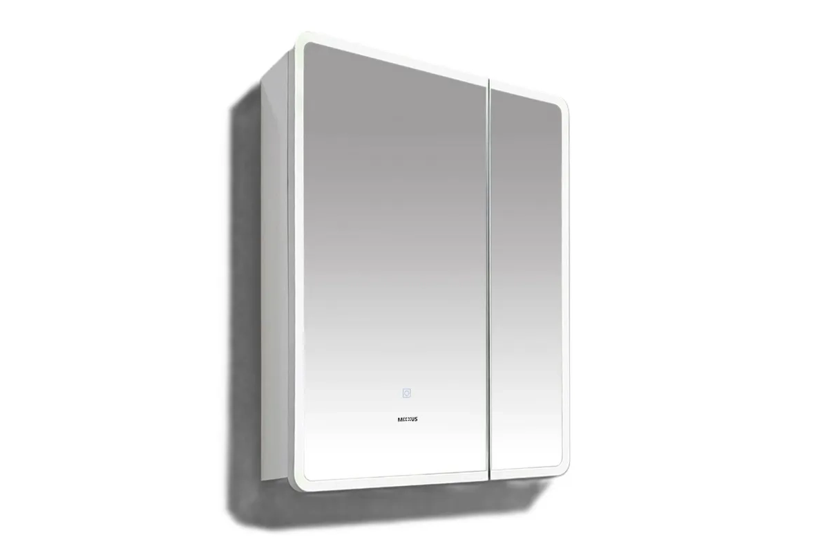 Дзеркальна шафа MIXXUS Premium Olivary CM01-60x70x13 з LED Touch/димером/регулятором яскравості (MI8294)
