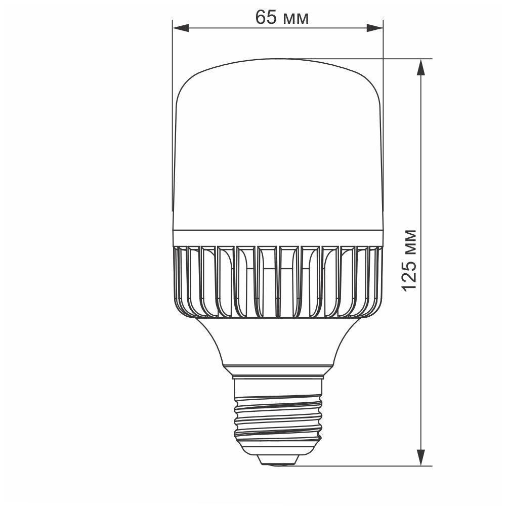 Светодиодная лампа высокомощная Videx VL-A65-20275 A65 20 W E27 5000 K Белый - фото 3