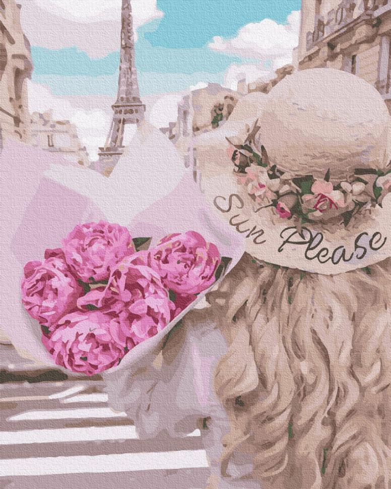 Картина по номерам Brushme Парижанка 40х50 см (BRM28145)