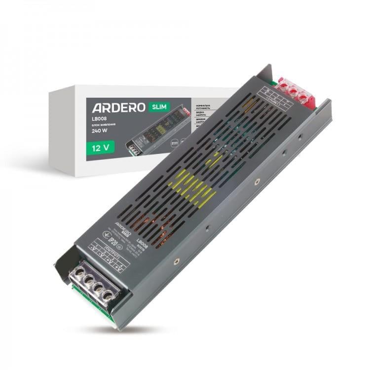 Блок питания для LED-ленты ARDERO LB008 12V 240 Вт (27774338)