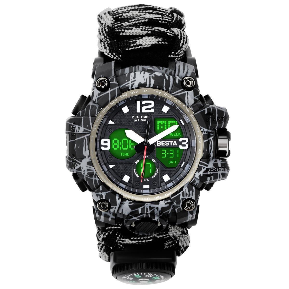 Годинник наручний BESTA Life Pro Grey з компасом (2435837706) - фото 2 Годинник наручний BESTA Life Pro Grey з компасом (2435837706) - фото 2