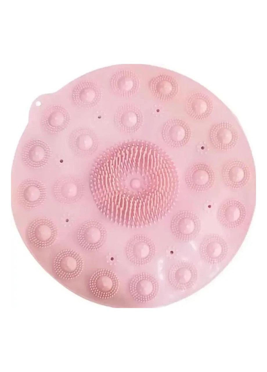 Килимок для душу масажний на присосках Good Idea не ковзає 2 види ворсу 35 см Рожевий (322333112U)