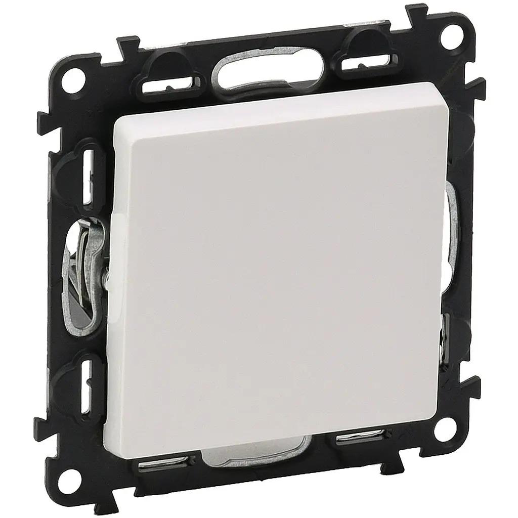 Перемикач одноклавішний Legrand Valena LIFE 10А прихований монтаж Білий (752407)