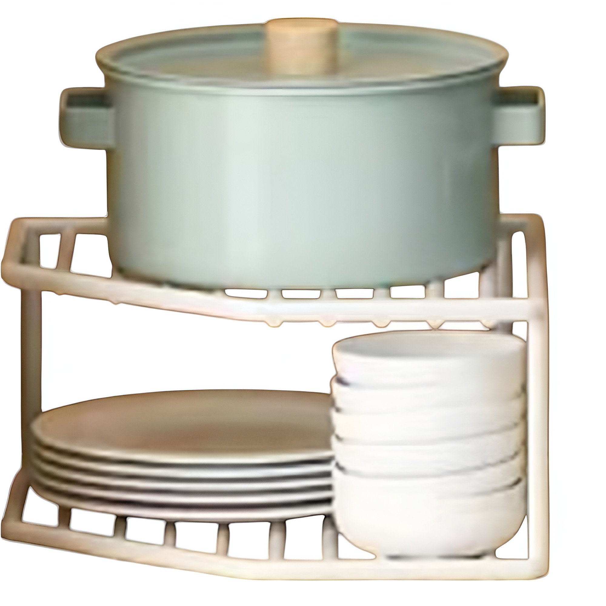 Полиця-органайзер кухонна Stenson M50210-S металева 2 яруси 25х25х12 см Білий (0c751cc3) Полиця-органайзер кухонна Stenson M50210-S металева 2 яруси 25х25х12 см Білий (0c751cc3)