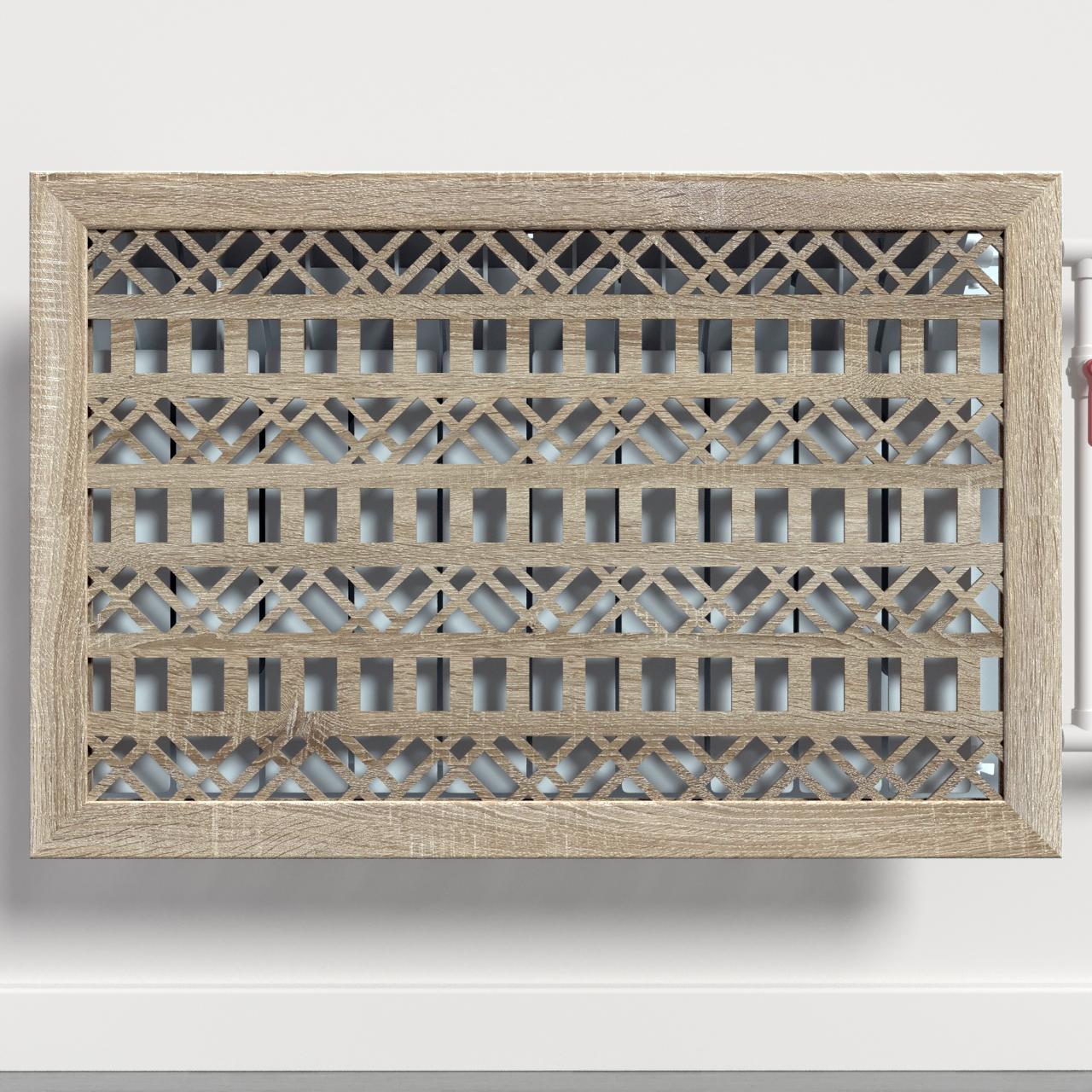 Решетка-экран на батарею SMARTWOOD 900 мм Дуб Сонома (R20533111)