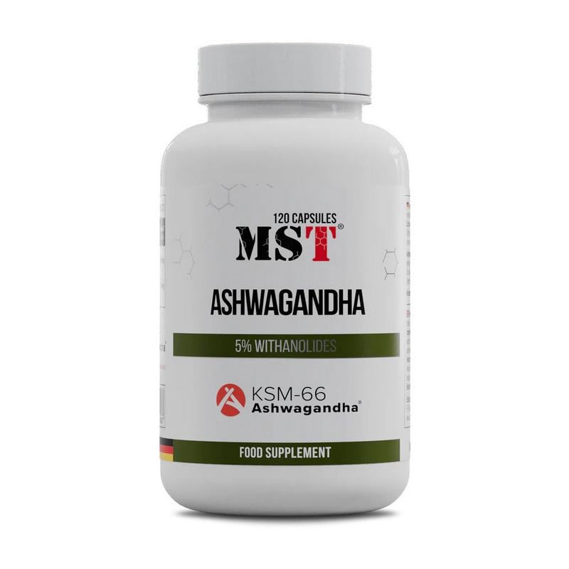 Ашваганда KSM-66 MST Ashwagandha KSM-66 120 капс.