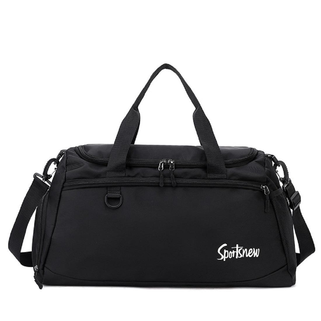 Дорожная сумка Royal Bag TB1-T-1916A с отделением для обуви Черный (6319)