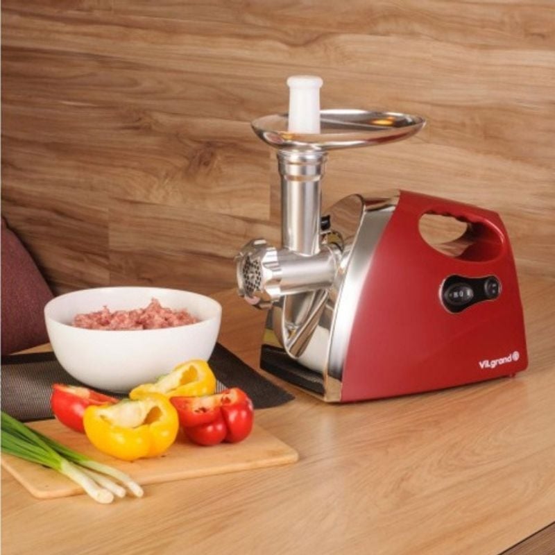 Мясорубка электрическая ViLgrand V203-BRMG с насадкой соковыжималка 2000 Вт Red (tf7321) - фото 12 Мясорубка электрическая ViLgrand V203-BRMG с насадкой соковыжималка 2000 Вт Red (tf7321) - фото 12