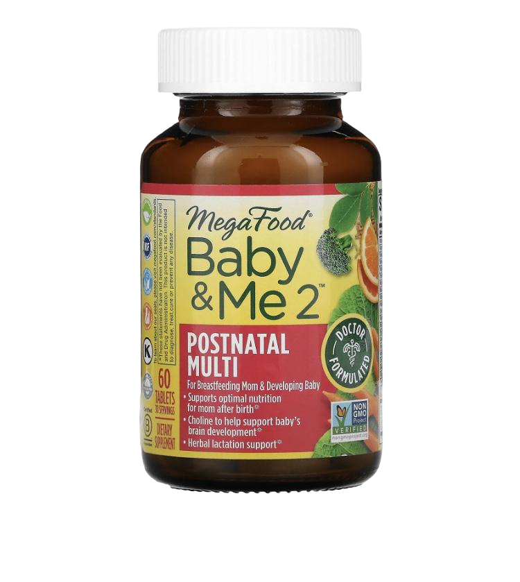 Мультивитамины для периода после родов MegaFood Baby & Me 2 60 таблеток