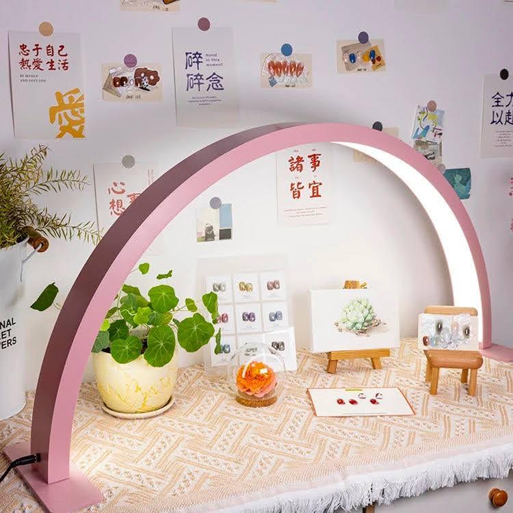 Лампа-півмісяць настільна безтіньова LED HQ-55х 56 см на 60 Вт Рожевий - фото 5 Лампа-півмісяць настільна безтіньова LED HQ-55х 56 см на 60 Вт Рожевий - фото 5