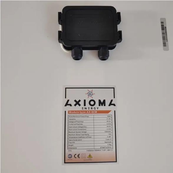 Солнечная батарея монокристаллическая Axioma Energy AX-80M 80 Вт - фото 4 Солнечная батарея монокристаллическая Axioma Energy AX-80M 80 Вт - фото 4