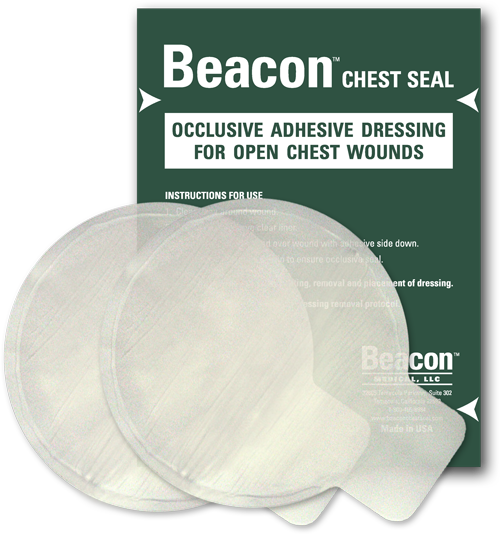 Повязка окклюзионная невентилированная Beacon Chest Seal 2 шт. (НФ-00001664) - фото 1