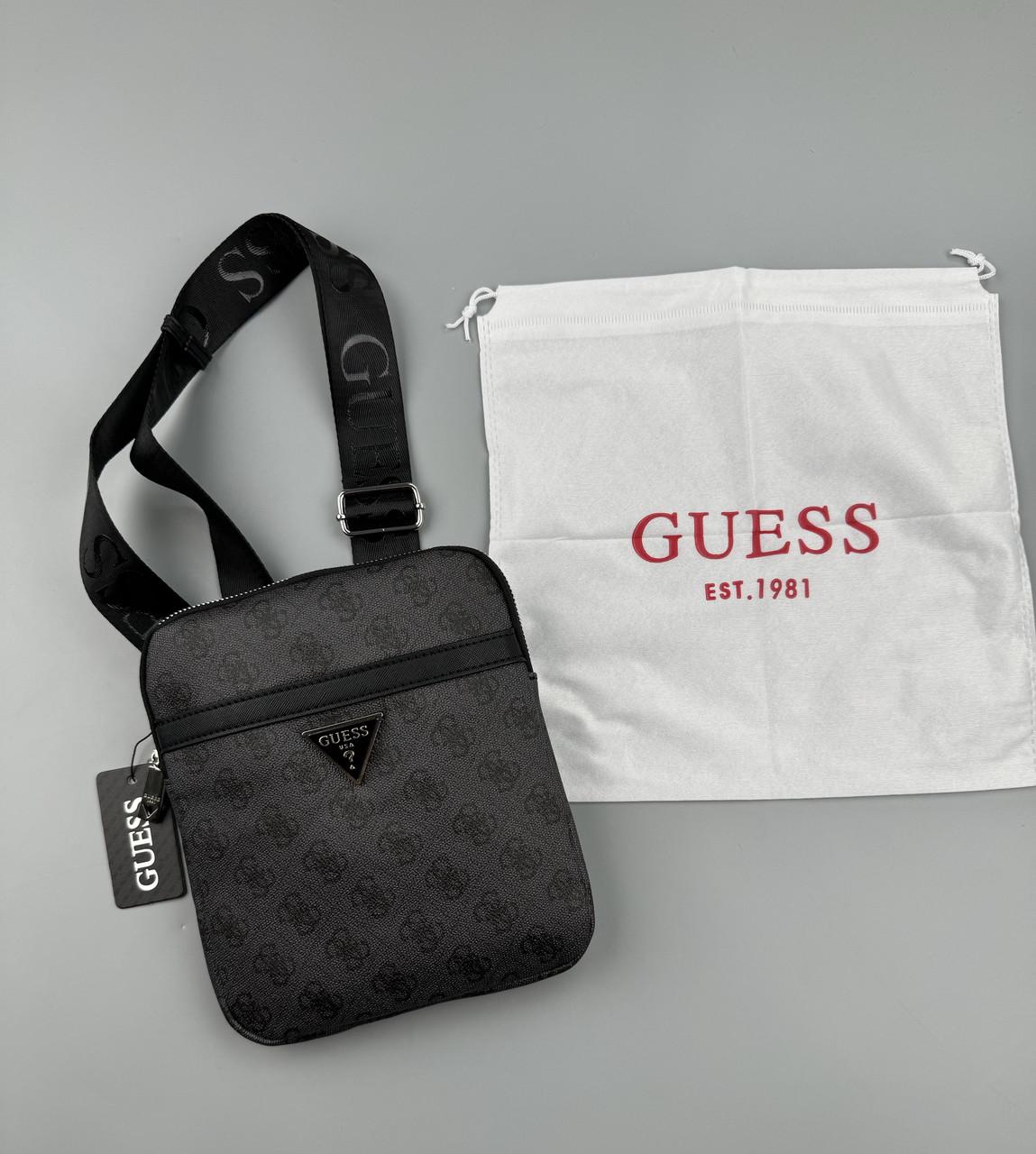 Суска-мессенджер через плечо Guess Vezzola Серый (2342044198)