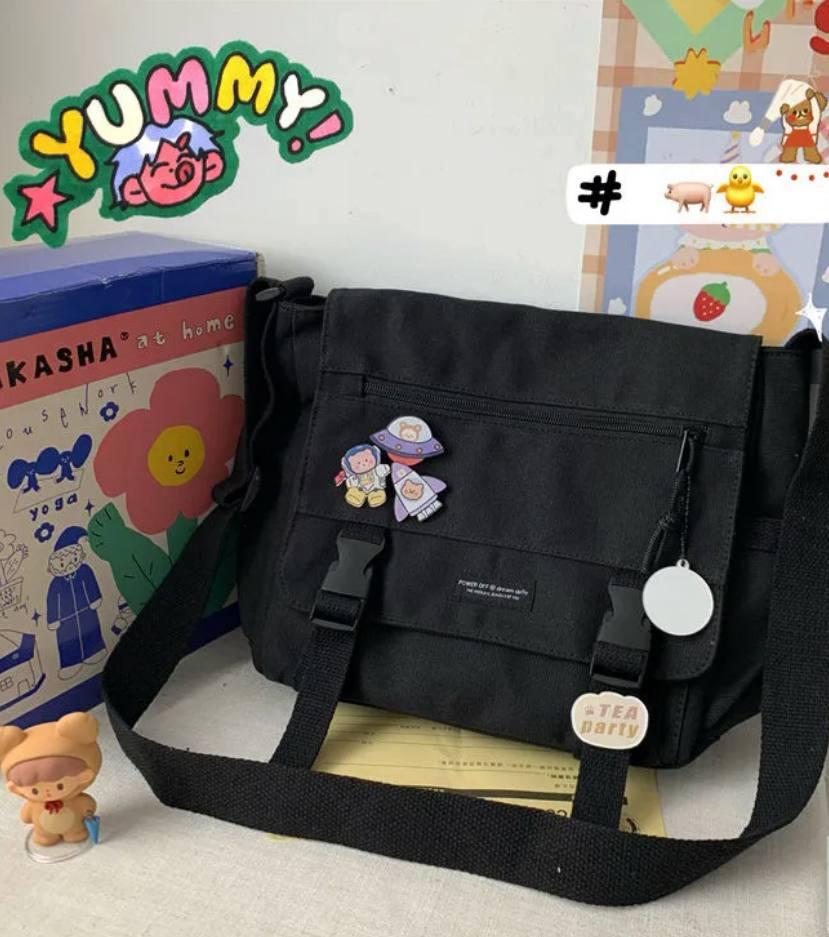 Сумка для университета школы в стиле K POP Черный (А529) - фото 2