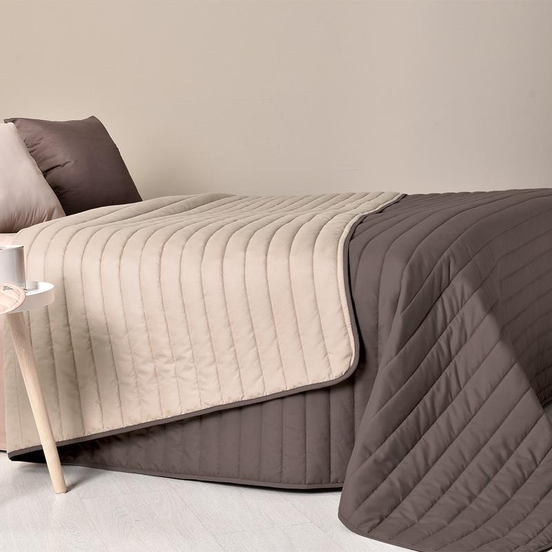 Покривало Ідея Стиль Люкс двостороннє шоколад/молоко 220х240 (19128) - фото 3 Покривало Ідея Стиль Люкс двостороннє шоколад/молоко 220х240 (19128) - фото 3