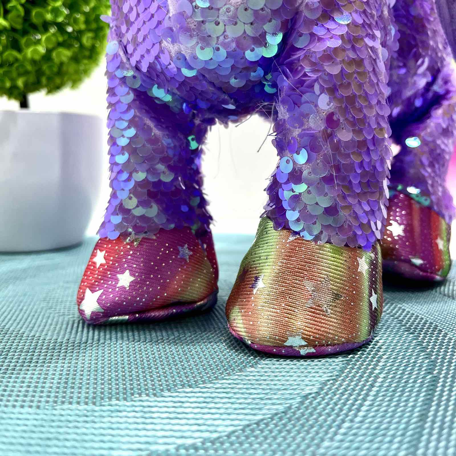 Интерактивная игрушка мягкая Сказочный единорог поводок/звук/свет Фиолетовый (M 6203 I UA) - фото 9 Интерактивная игрушка мягкая Сказочный единорог поводок/звук/свет Фиолетовый (M 6203 I UA) - фото 9