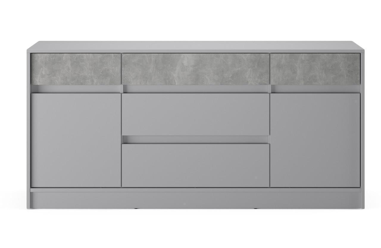 Комод Еверест Стайл-160 160,2х39х75,4 см Кашемир/Бетон (EVR-20740,02) - фото 3 Комод Еверест Стайл-160 160,2х39х75,4 см Кашемир/Бетон (EVR-20740,02) - фото 3