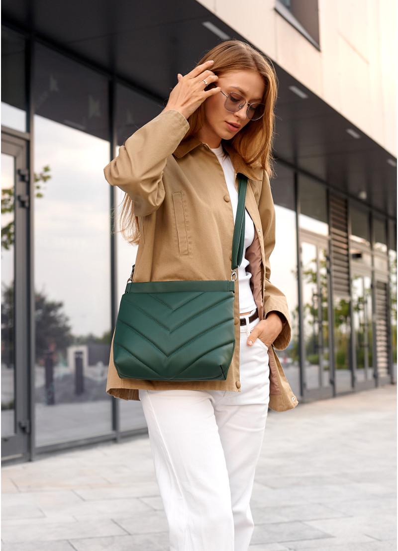 Жіноча сумка Sambag Rose Зелений (94380007)