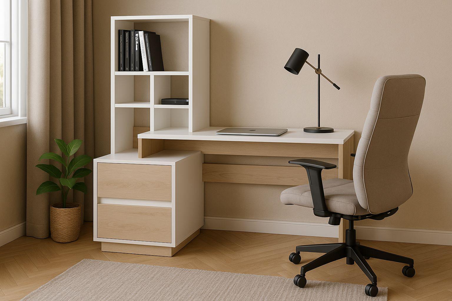 Комп'ютерний стіл Intarsio HECTOR_B/G_L 150х60 Білий діамант/Гікорі рокфорд світлий (28710928) - фото 3 Комп'ютерний стіл Intarsio HECTOR_B/G_L 150х60 Білий діамант/Гікорі рокфорд світлий (28710928) - фото 3