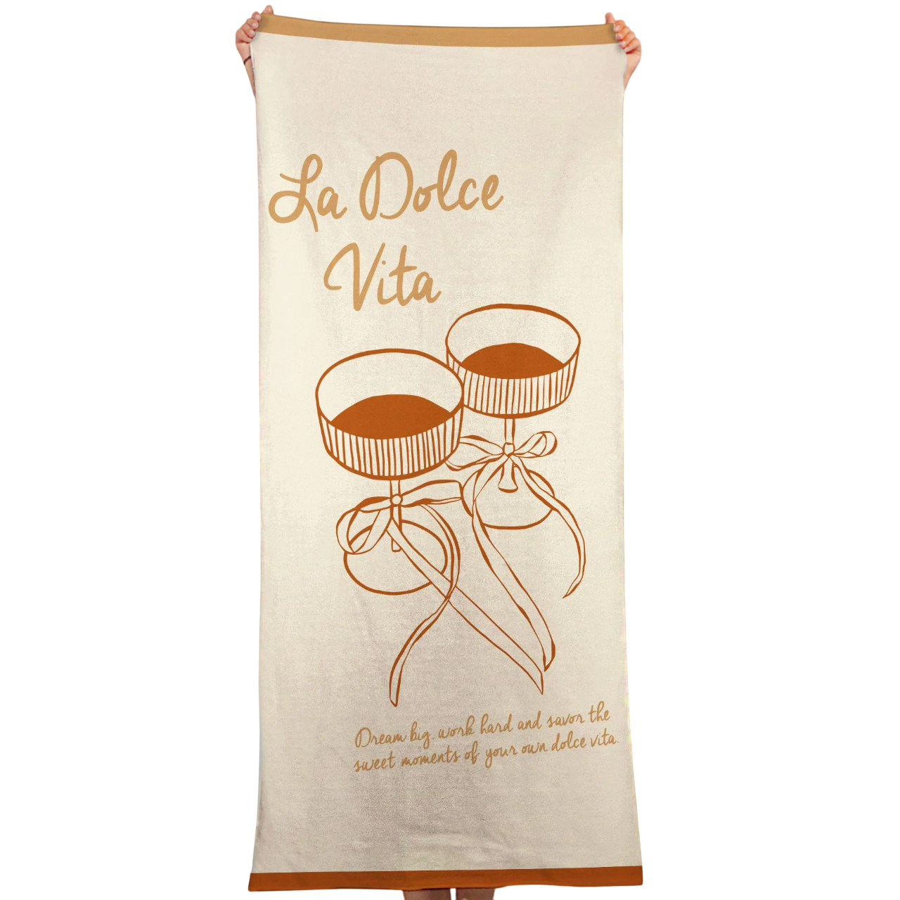 Полотенце Presentville пляжное La Dolce Vita 150x70 см (PLB_24S007)