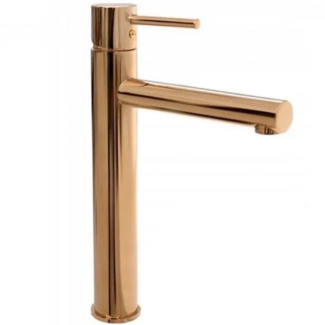 Смеситель для умывальника CUBO REA B8804 TESS reac-00000000528 высокий однорычажный Золотой (165121)
