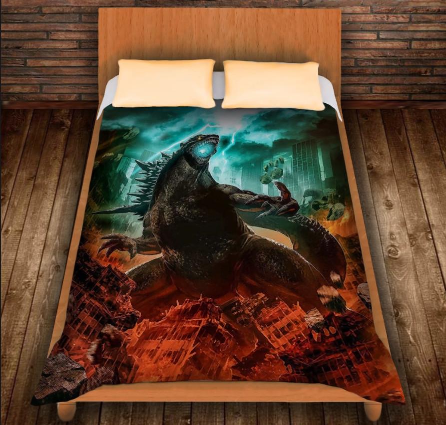 Плед із 3D принтом Годзілла Удар 150х200 см (epi_0017) - фото 1 Плед із 3D принтом Годзілла Удар 150х200 см (epi_0017) - фото 1