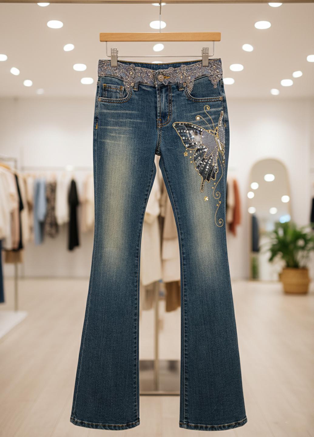 Джинсы женские Tantra S-1460 винтажные р. 40 Синий (17852181) - фото 5