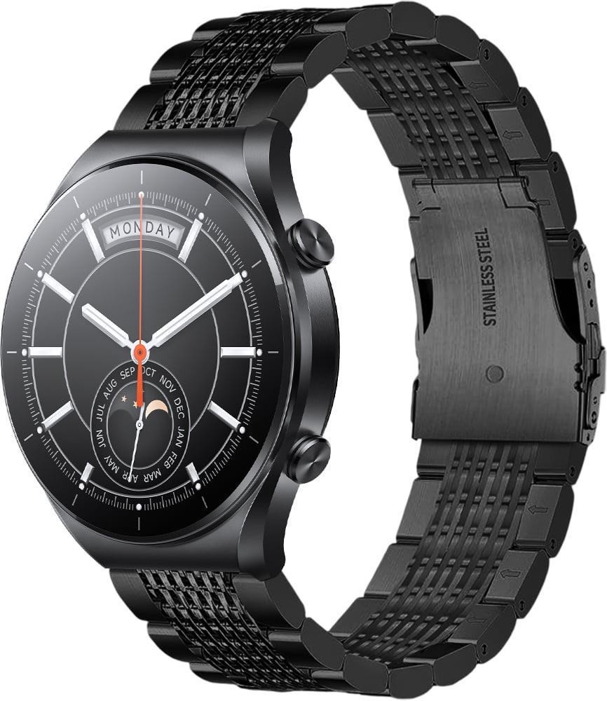 Ремешок металлический Gripix для Xiaomi Watch S1 Black (42069-2B)